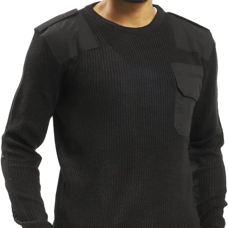 Pull Viking Norvégien Tricot Épais Col Montant